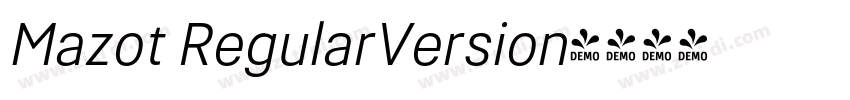 Mazot RegularVersion字体转换